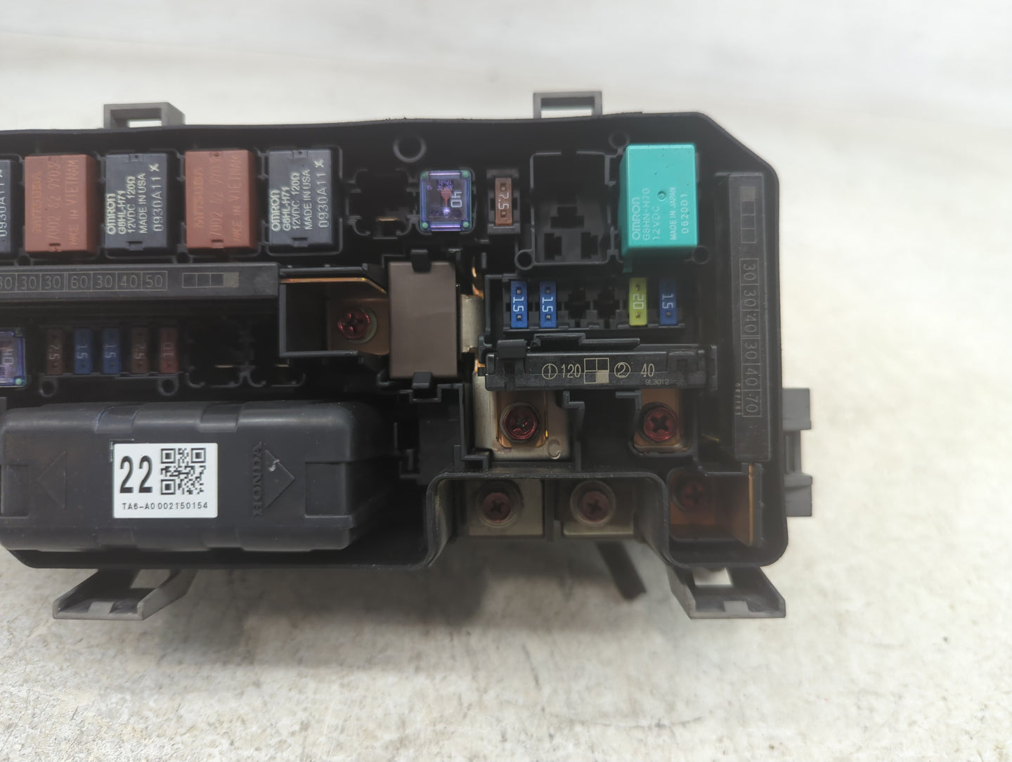 2008-2012 Honda Accord Fusebox Fuse Box Panel Relay Module P/N:0182Z713 018401656 Fits Fits 2008 2009 2010 2011 2012 OEM Use