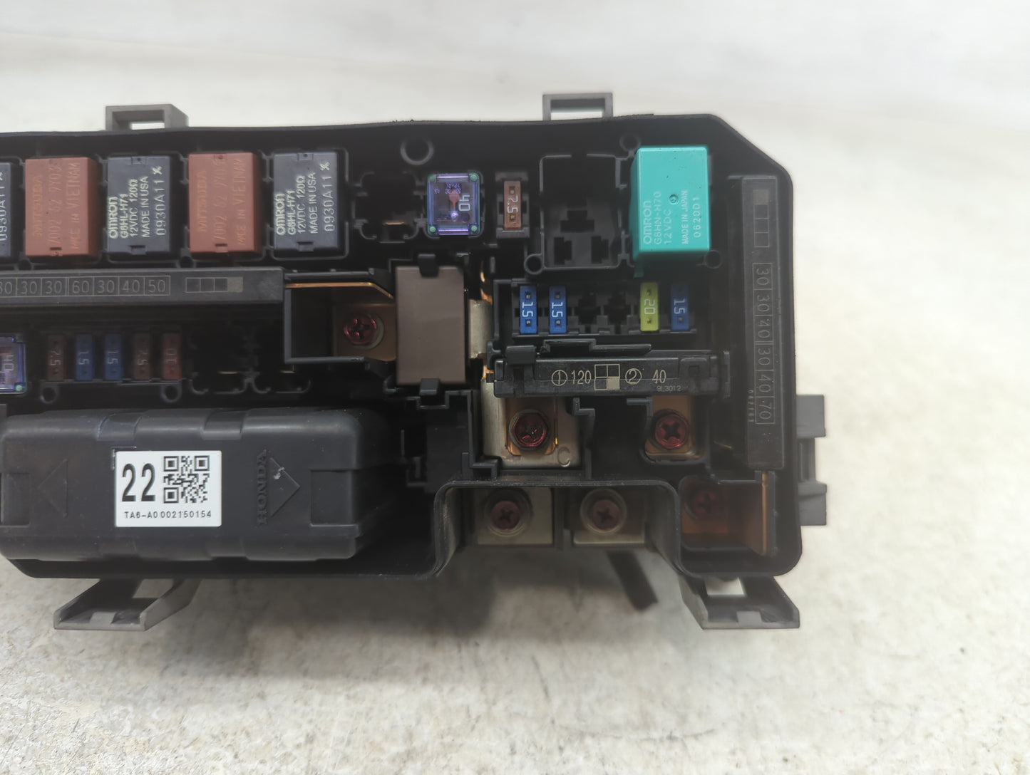 2008-2012 Honda Accord Fusebox Fuse Box Panel Relay Module P/N:0182Z713 018401656 Fits Fits 2008 2009 2010 2011 2012 OEM Use