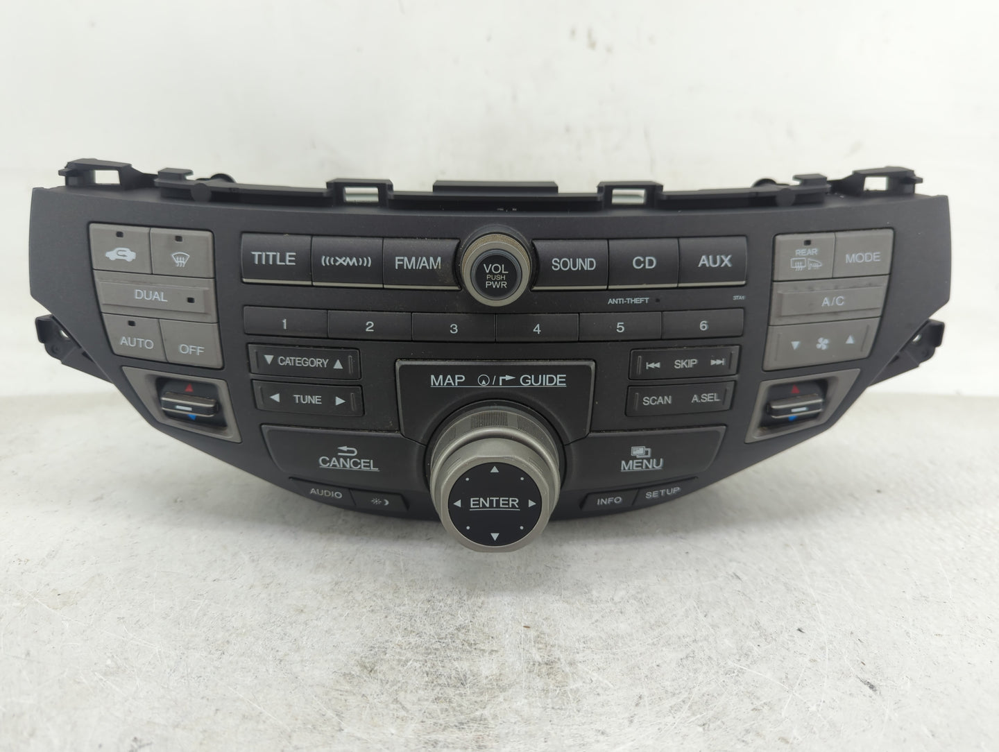 2008-2009 Honda Accord Radio AM FM Cd Player Receiver Replacement P/N:39101-TA0-A914-M1 Fits Fits 2008 2009 OEM Used Auto Pa