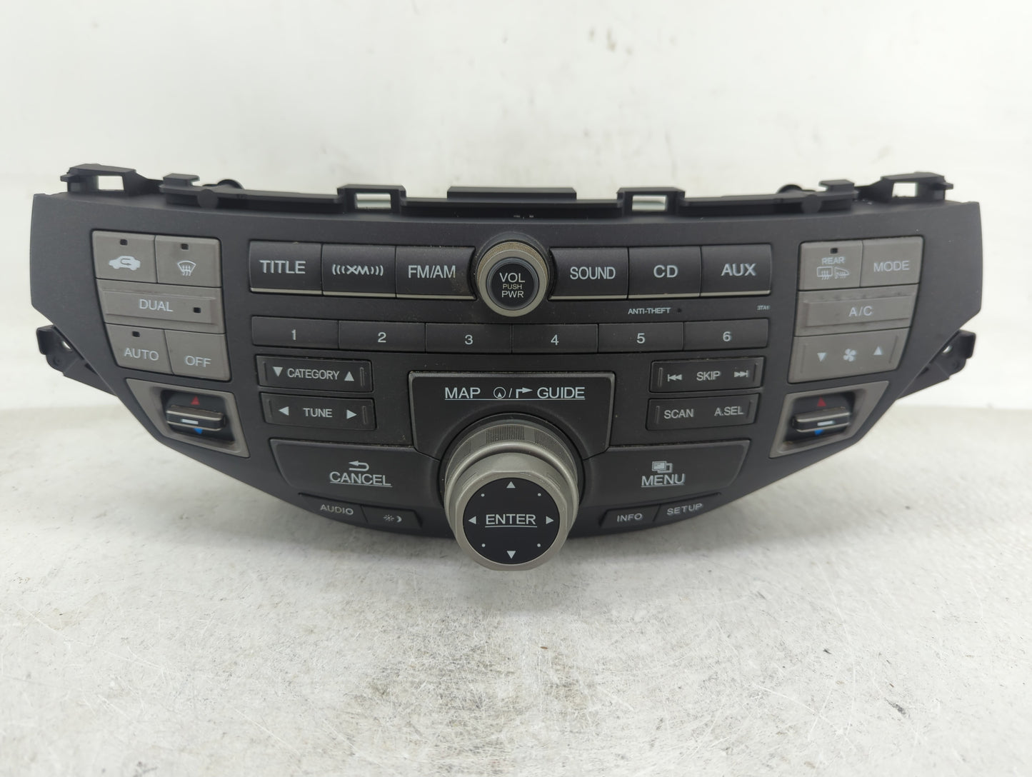 2008-2009 Honda Accord Radio AM FM Cd Player Receiver Replacement P/N:39101-TA0-A914-M1 Fits Fits 2008 2009 OEM Used Auto Pa