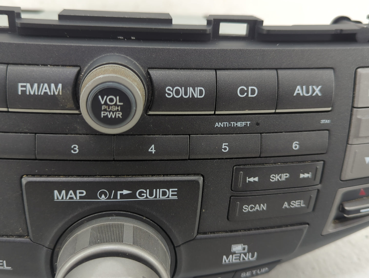 2008-2009 Honda Accord Radio AM FM Cd Player Receiver Replacement P/N:39101-TA0-A914-M1 Fits Fits 2008 2009 OEM Used Auto Pa