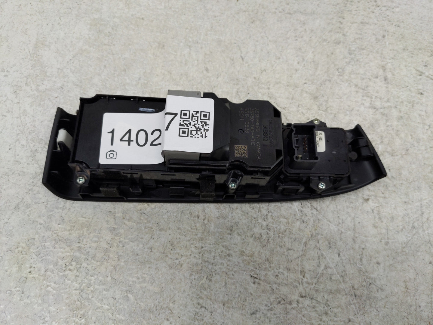 2008-2012 Honda Accord Master Power Window Switch Replacement Driver Side Left P/N:35750-TA0-A310 Fits OEM Used Auto Parts -