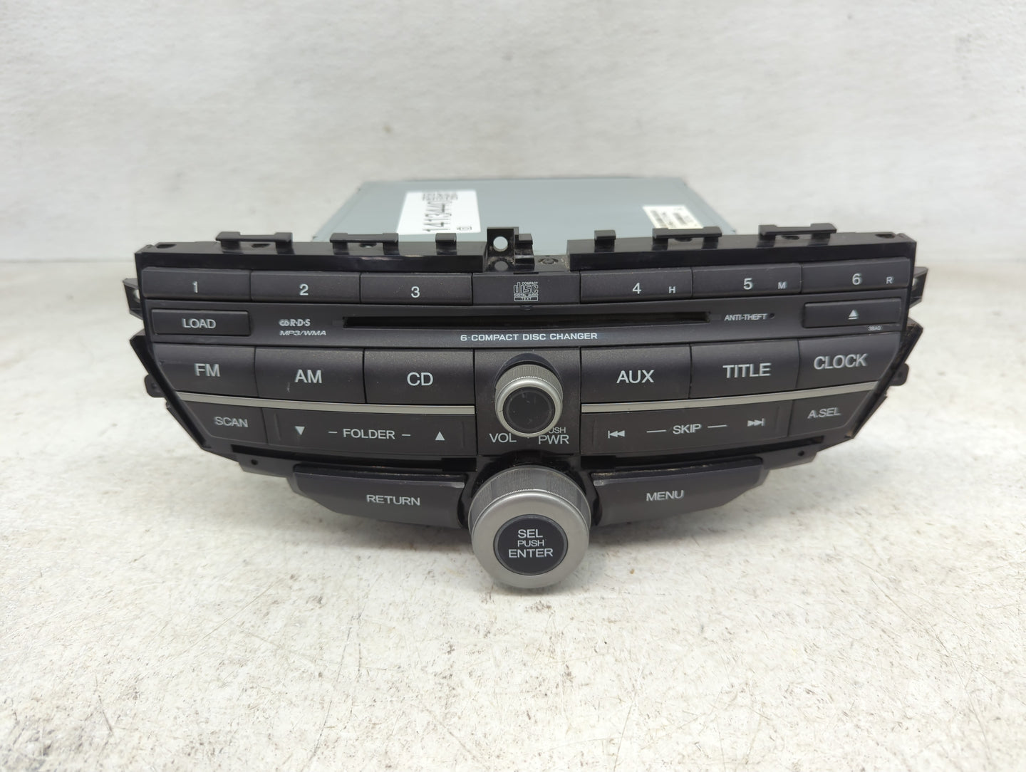 2008-2009 Honda Accord Radio AM FM Cd Player Receiver Replacement P/N:39101-TA0-A313-M1 Fits Fits 2008 2009 OEM Used Auto Pa