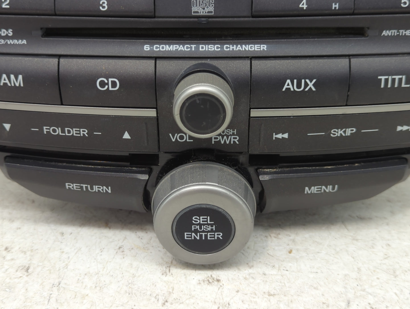 2008-2009 Honda Accord Radio AM FM Cd Player Receiver Replacement P/N:39101-TA0-A313-M1 Fits Fits 2008 2009 OEM Used Auto Pa