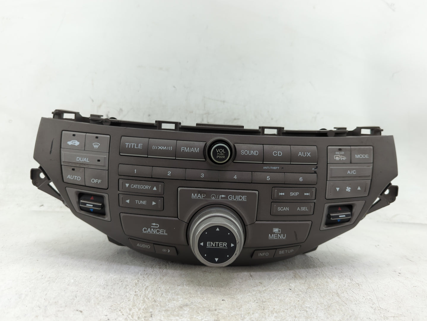 2008-2009 Honda Accord Radio AM FM Cd Player Receiver Replacement Fits Fits 2008 2009 OEM Used Auto Parts - Oemusedautoparts