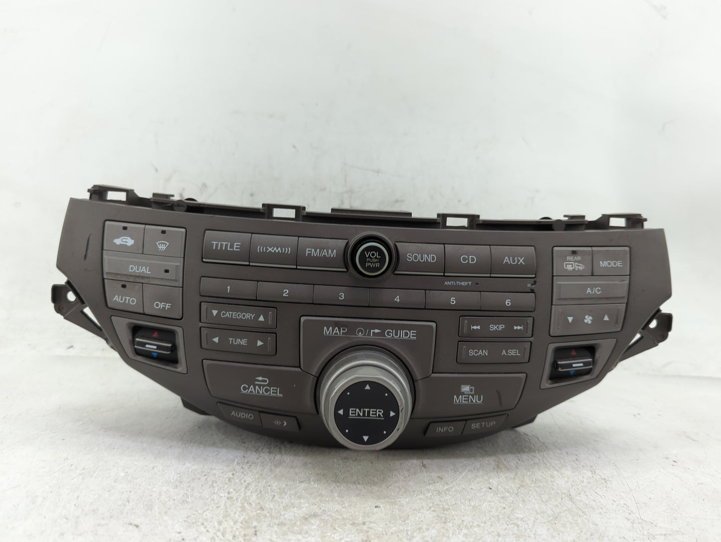 2008-2009 Honda Accord Radio AM FM Cd Player Receiver Replacement Fits Fits 2008 2009 OEM Used Auto Parts - Oemusedautoparts