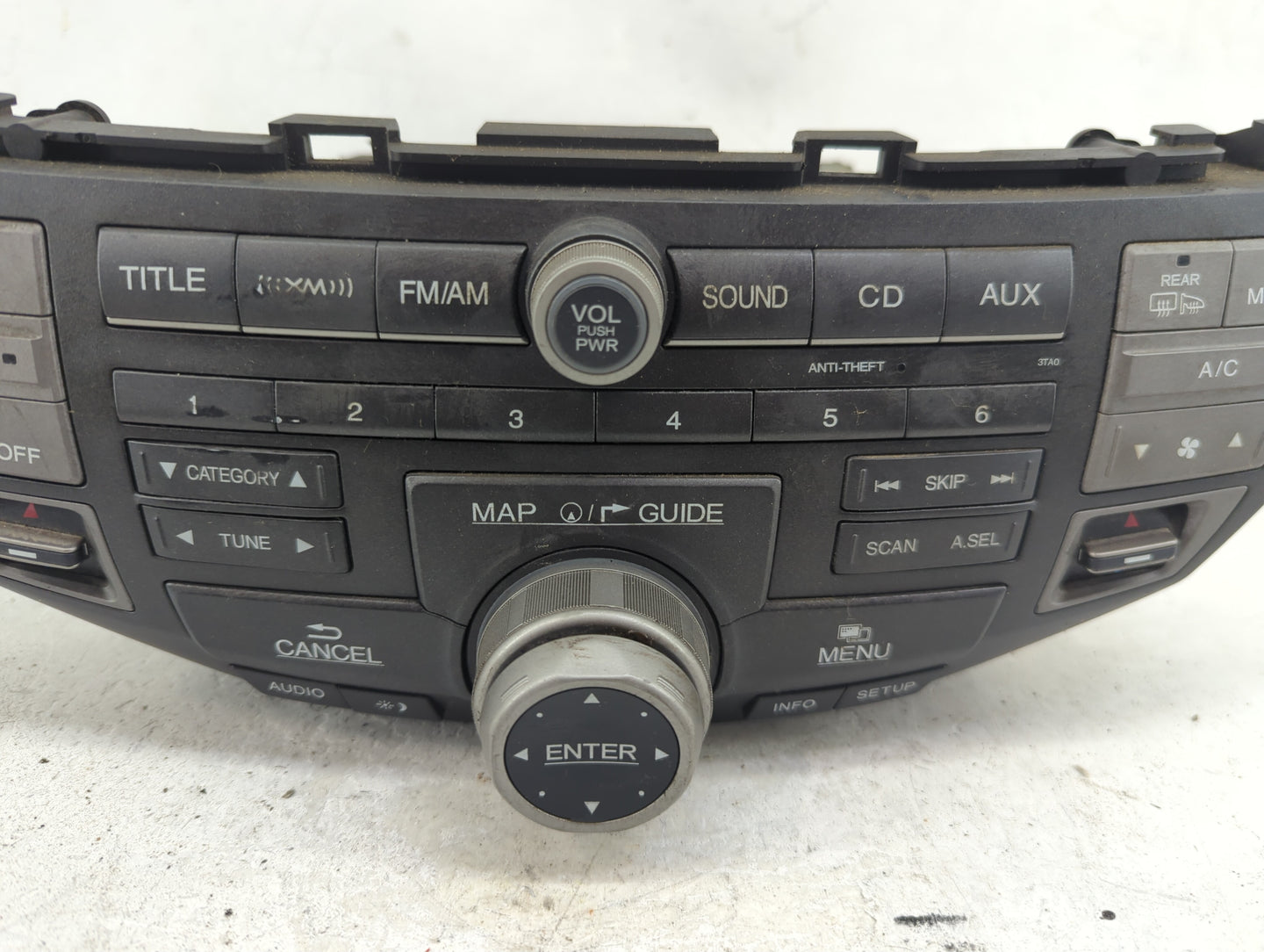 2008-2009 Honda Accord Radio AM FM Cd Player Receiver Replacement Fits Fits 2008 2009 OEM Used Auto Parts - Oemusedautoparts