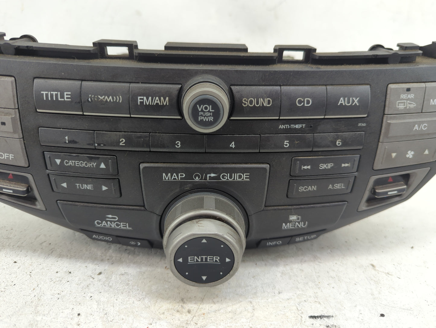 2008-2009 Honda Accord Radio AM FM Cd Player Receiver Replacement Fits Fits 2008 2009 OEM Used Auto Parts - Oemusedautoparts