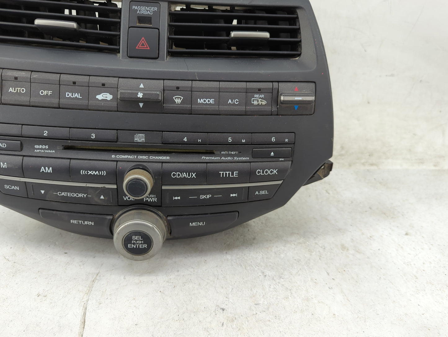 2008-2011 Honda Accord Radio AM FM Cd Player Receiver Replacement P/N:DEX-3117 Fits Fits 2008 2009 2010 2011 OEM Used Auto P