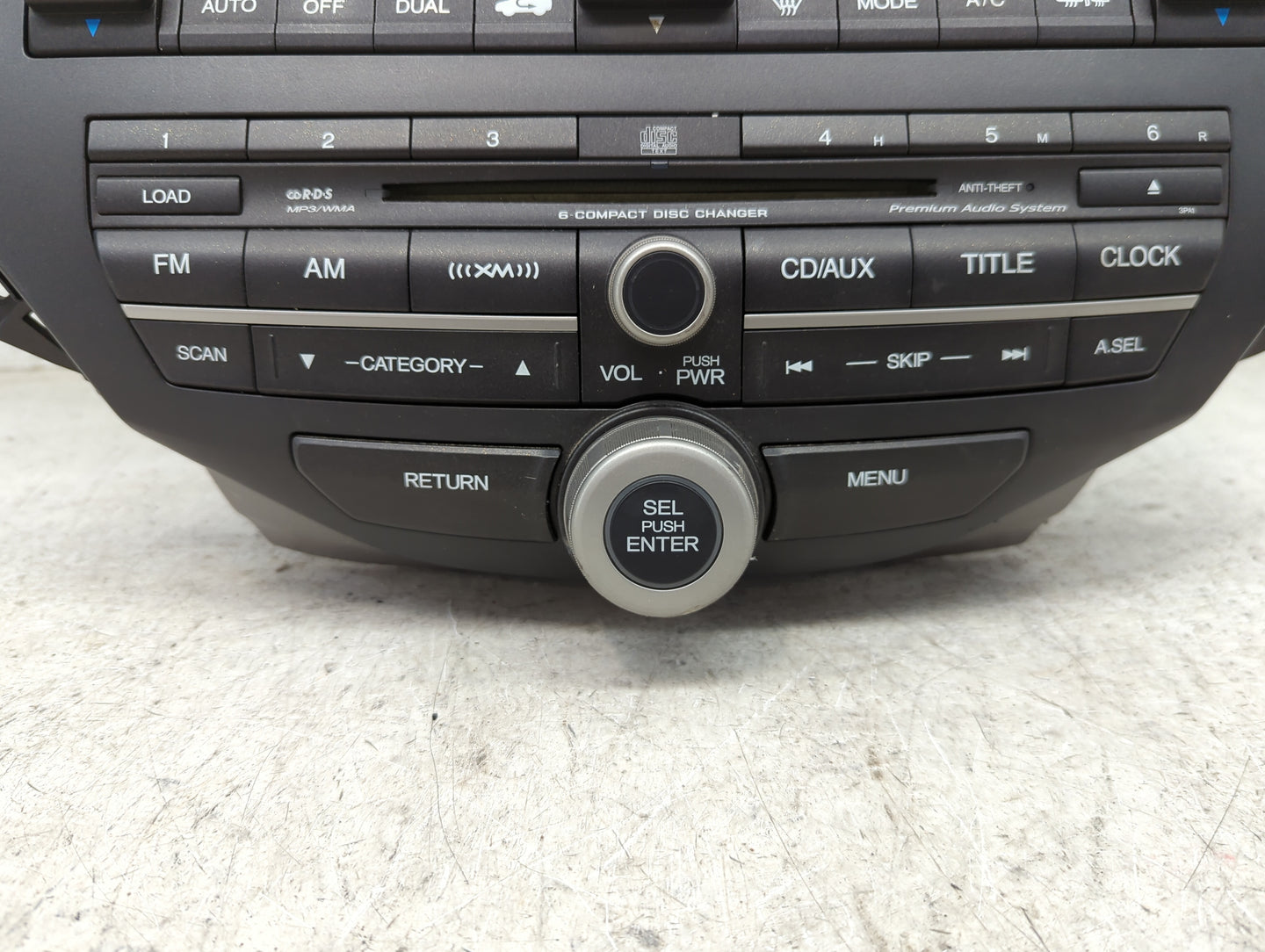 2008-2009 Honda Accord Radio AM FM Cd Player Receiver Replacement P/N:DEX-3117XZHS1 30006494, GITM006494JC Fits Fits 2008 20