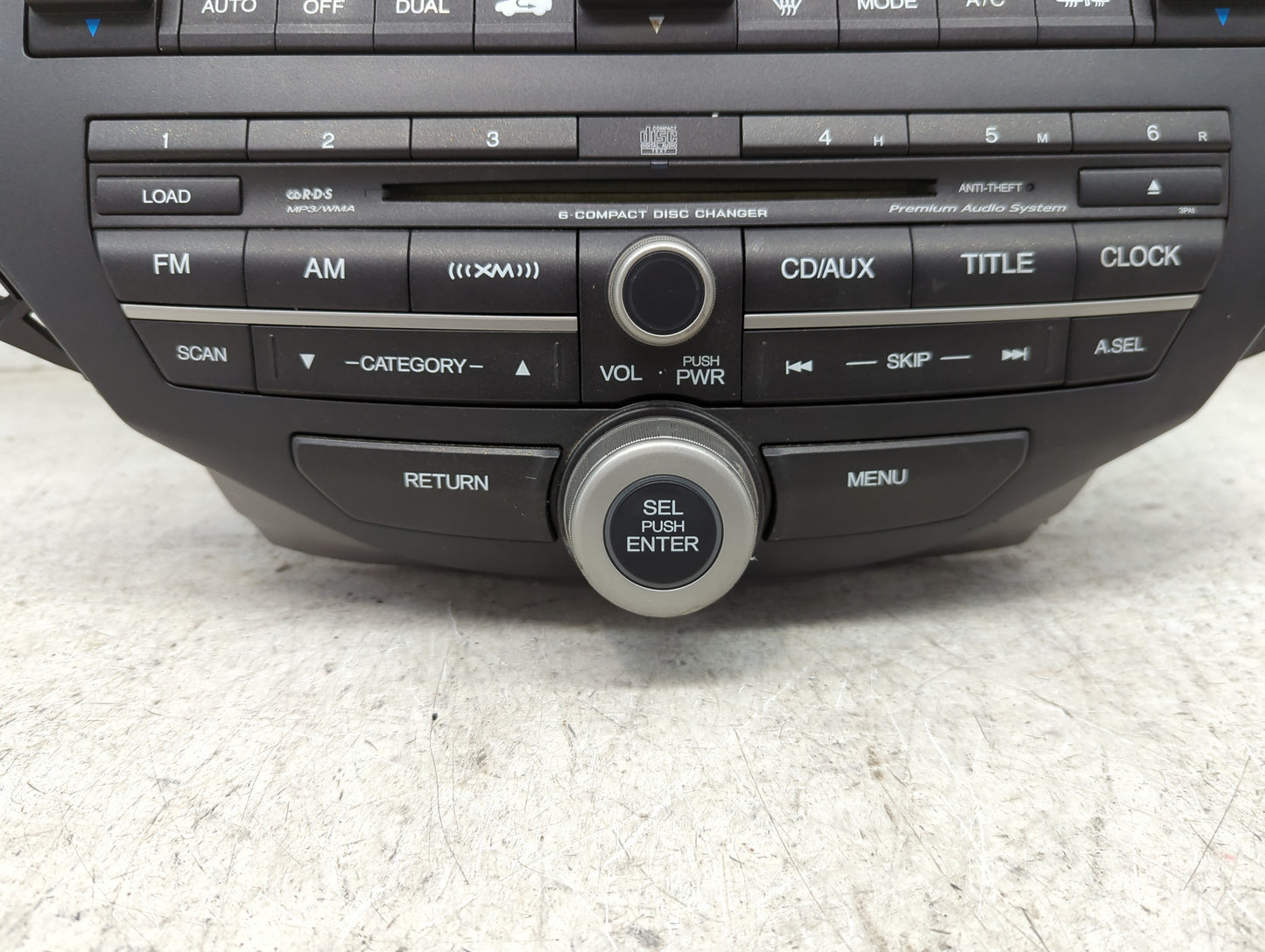 2008-2009 Honda Accord Radio AM FM Cd Player Receiver Replacement P/N:DEX-3117XZHS1 30006494, GITM006494JC Fits Fits 2008 20