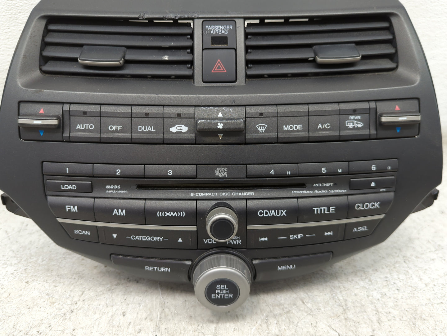 2008-2009 Honda Accord Radio AM FM Cd Player Receiver Replacement P/N:DEX-3117XZHS1 30006494, GITM006494JC Fits Fits 2008 20