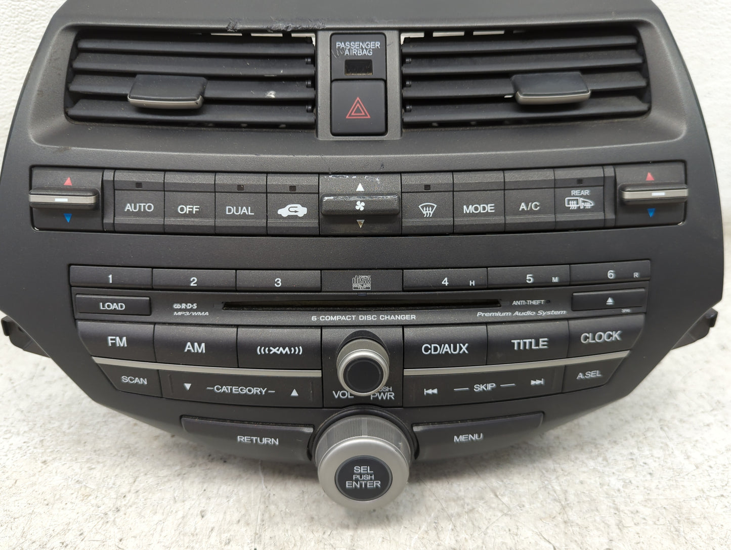 2008-2009 Honda Accord Radio AM FM Cd Player Receiver Replacement P/N:DEX-3117XZHS1 30006494, GITM006494JC Fits Fits 2008 20