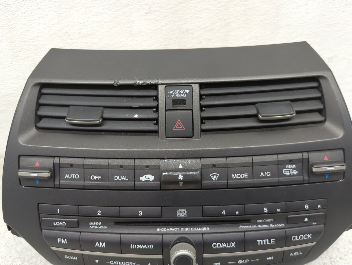 2008-2009 Honda Accord Radio AM FM Cd Player Receiver Replacement P/N:DEX-3117XZHS1 30006494, GITM006494JC Fits Fits 2008 20