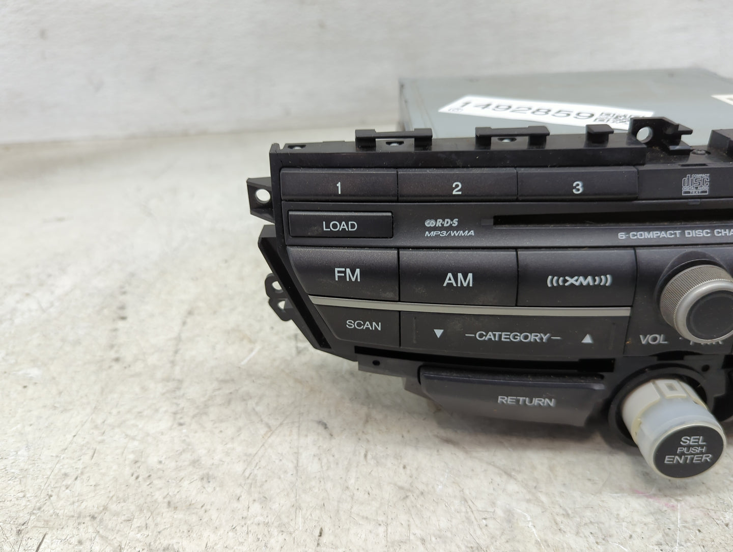 2008-2009 Honda Accord Radio AM FM Cd Player Receiver Replacement P/N:39101-TE0-A511-M1 DEX-3147XZHS1 Fits Fits 2008 2009 OE