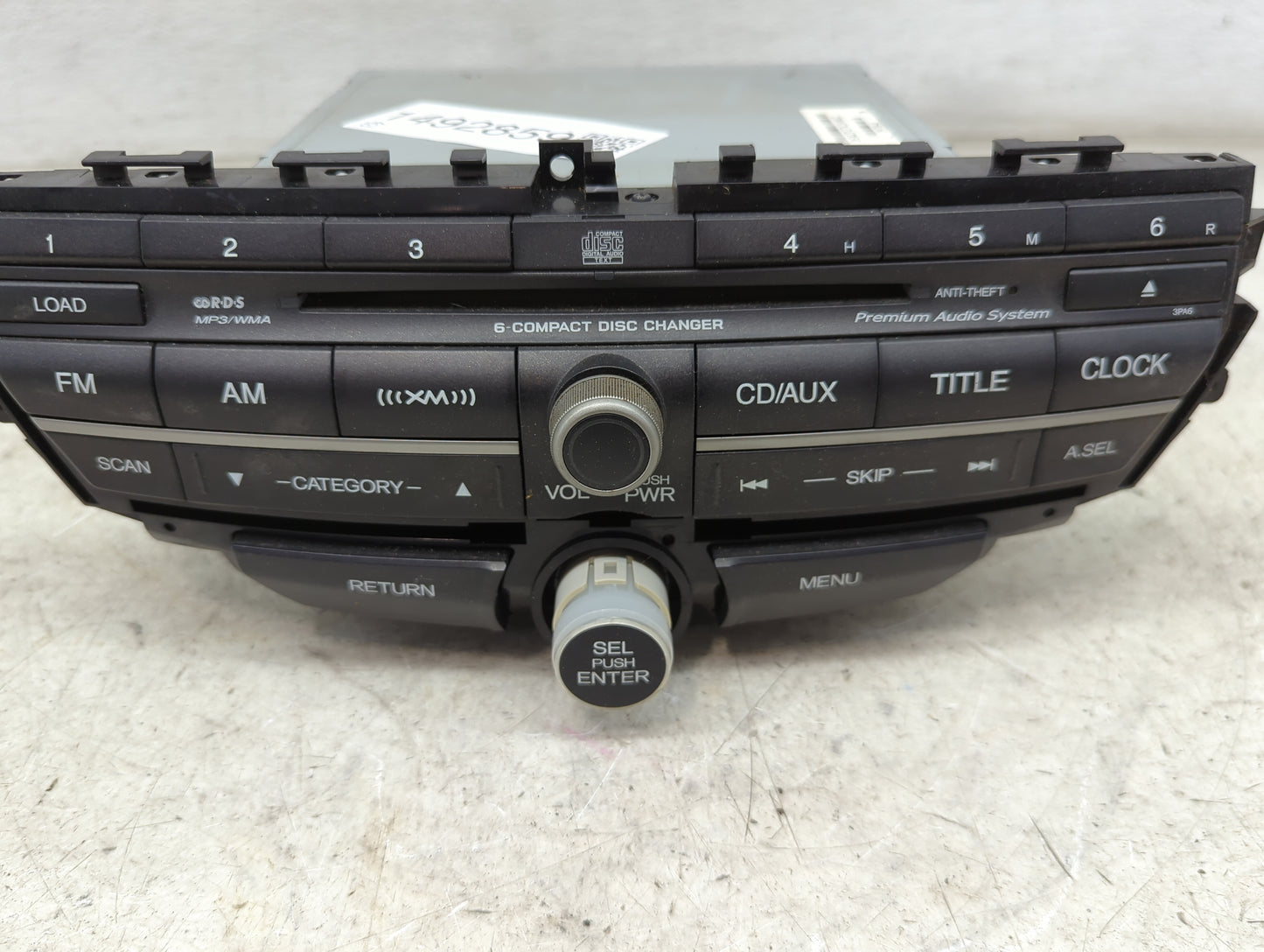 2008-2009 Honda Accord Radio AM FM Cd Player Receiver Replacement P/N:39101-TE0-A511-M1 DEX-3147XZHS1 Fits Fits 2008 2009 OE