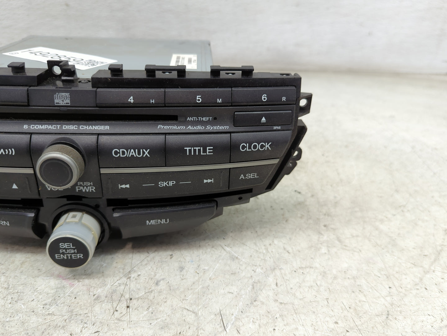 2008-2009 Honda Accord Radio AM FM Cd Player Receiver Replacement P/N:39101-TE0-A511-M1 DEX-3147XZHS1 Fits Fits 2008 2009 OE