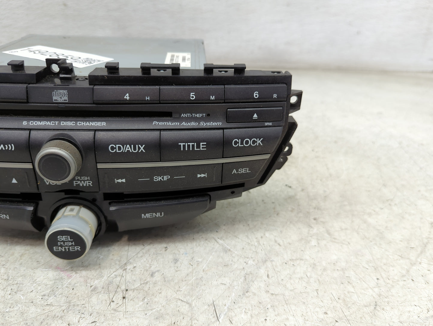 2008-2009 Honda Accord Radio AM FM Cd Player Receiver Replacement P/N:39101-TE0-A511-M1 DEX-3147XZHS1 Fits Fits 2008 2009 OE