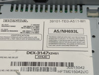 2008-2009 Honda Accord Radio AM FM Cd Player Receiver Replacement P/N:39101-TE0-A511-M1 DEX-3147XZHS1 Fits Fits 2008 2009 OE
