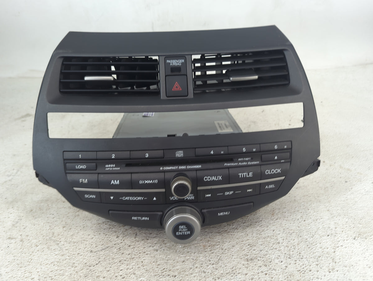 2008-2009 Honda Accord Radio AM FM Cd Player Receiver Replacement P/N:77250TA5A101 ENA000206733 Fits Fits 2008 2009 OEM Used
