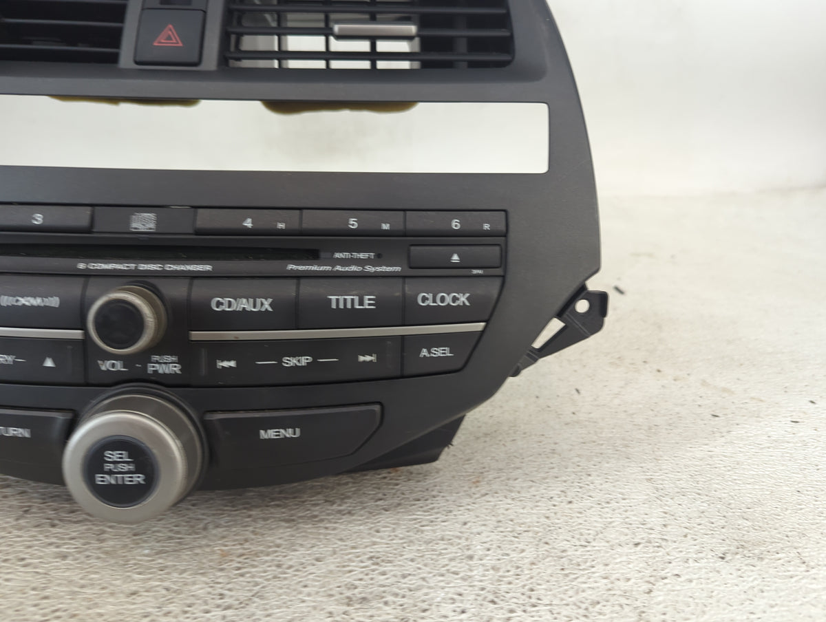 2008-2009 Honda Accord Radio AM FM Cd Player Receiver Replacement P/N:77250TA5A101 ENA000206733 Fits Fits 2008 2009 OEM Used