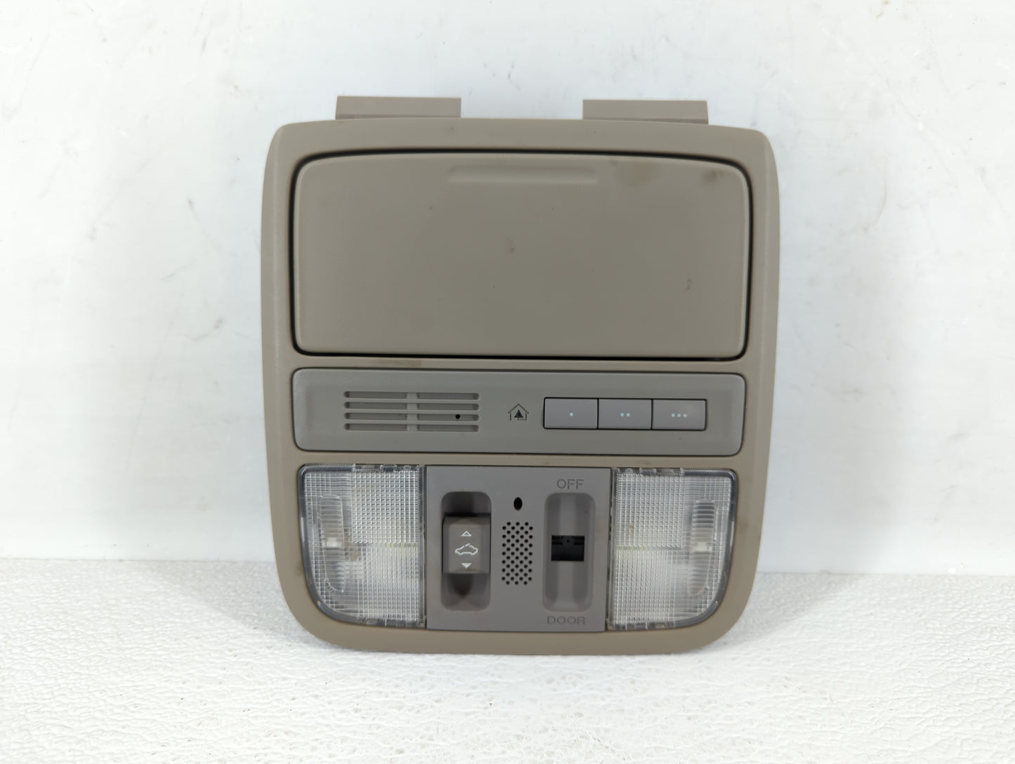 2008 Honda Accord Overhead Roof Console Beige - Oemusedautoparts1.com