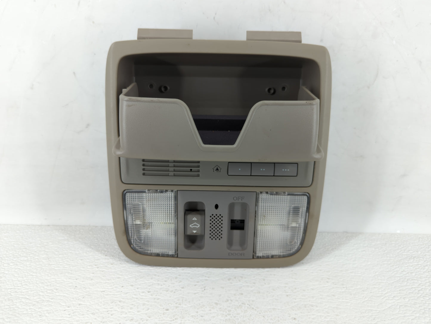 2008 Honda Accord Overhead Roof Console Beige - Oemusedautoparts1.com