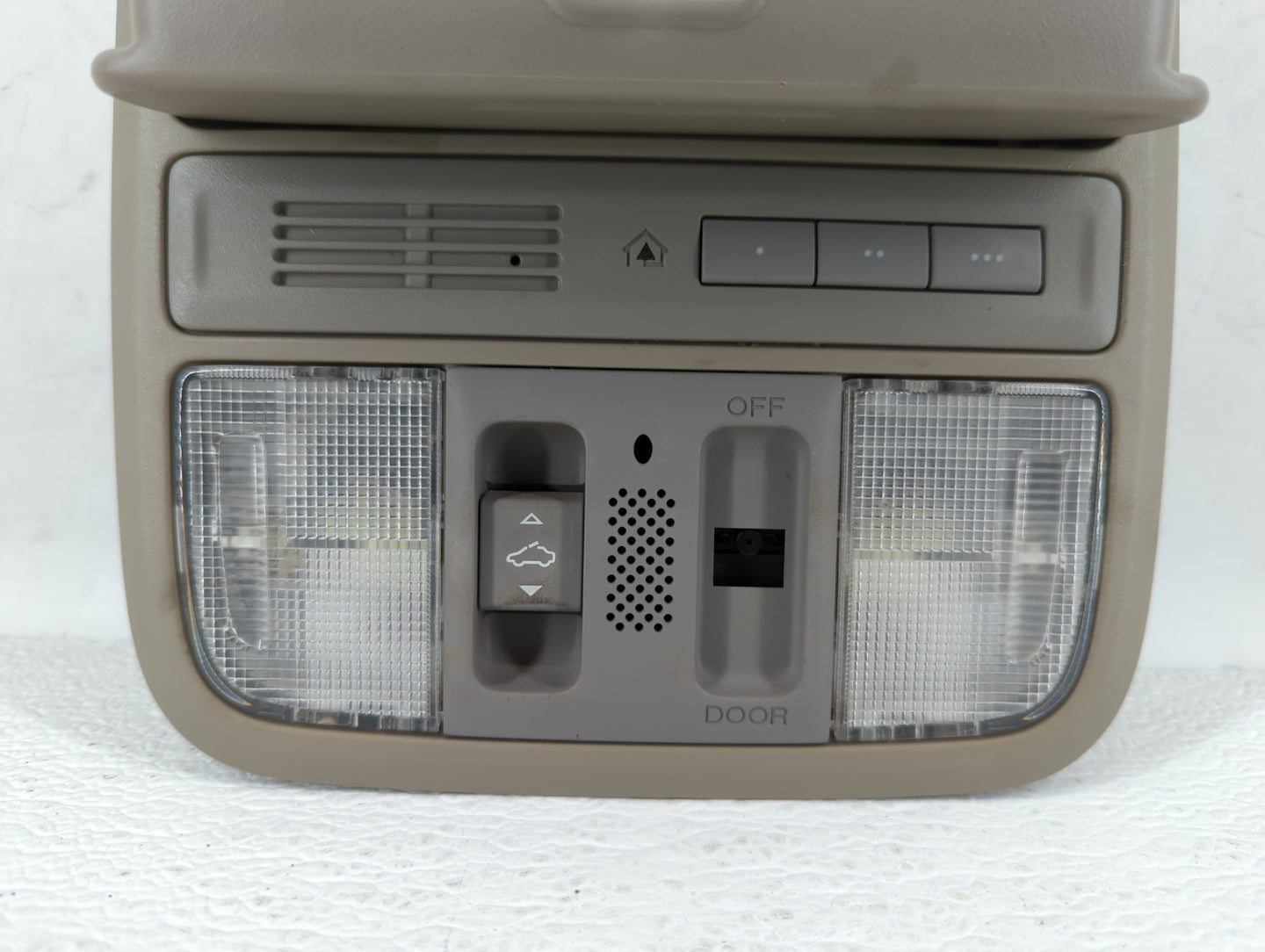 2008 Honda Accord Overhead Roof Console Beige - Oemusedautoparts1.com