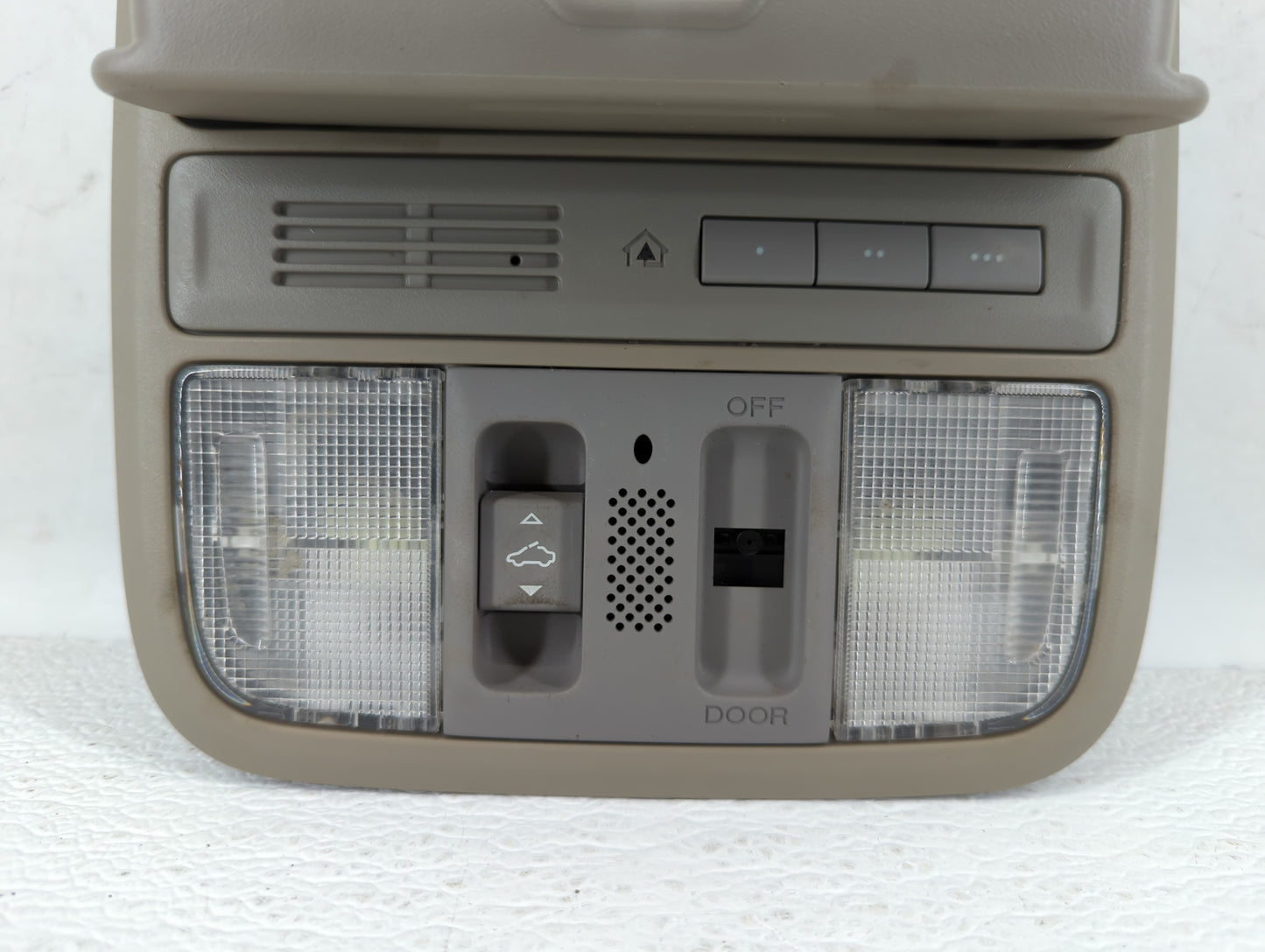 2008 Honda Accord Overhead Roof Console Beige - Oemusedautoparts1.com