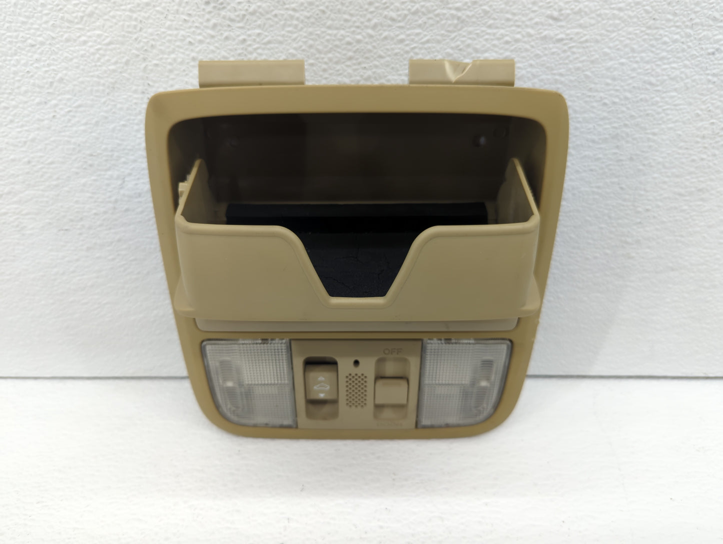 2008 Honda Accord Overhead Roof Console Beige - Oemusedautoparts1.com