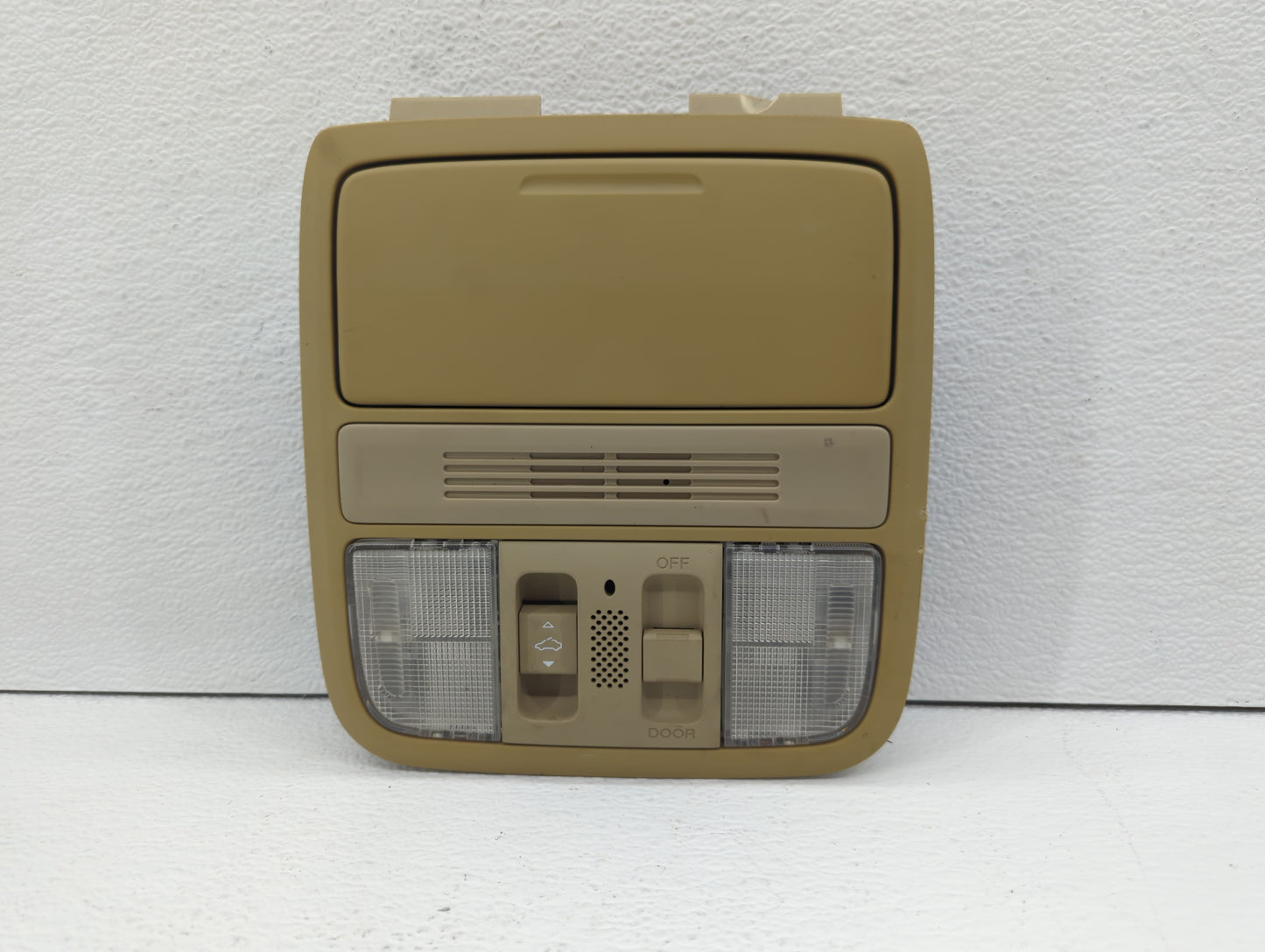2008 Honda Accord Overhead Roof Console Beige - Oemusedautoparts1.com