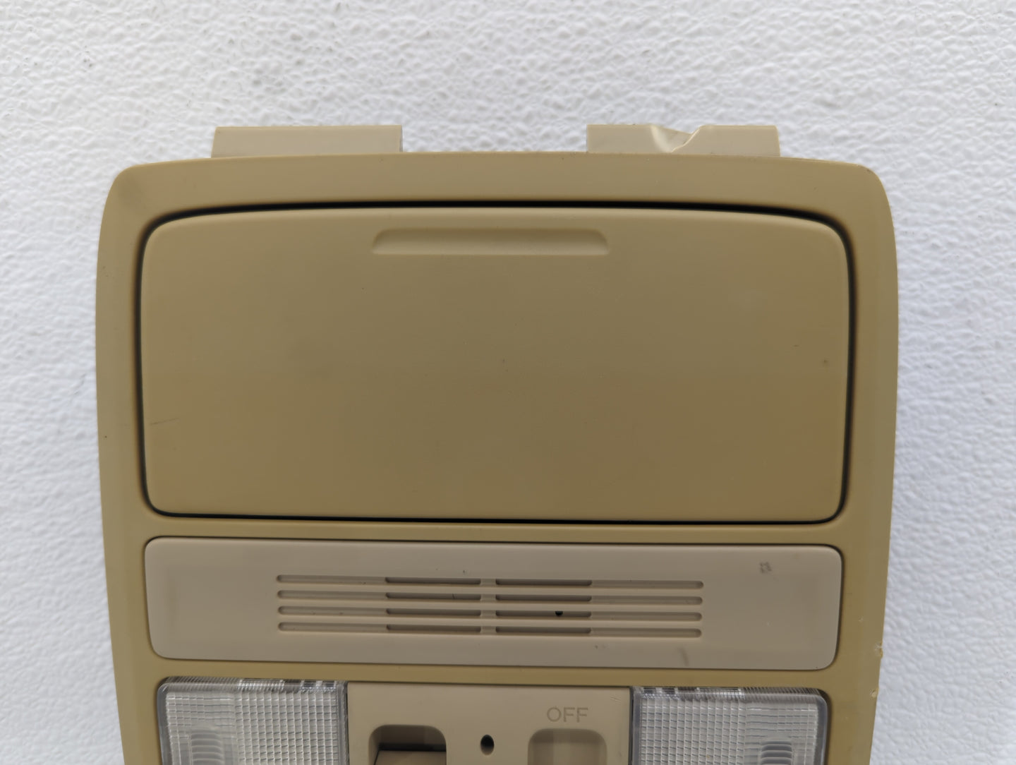 2008 Honda Accord Overhead Roof Console Beige - Oemusedautoparts1.com