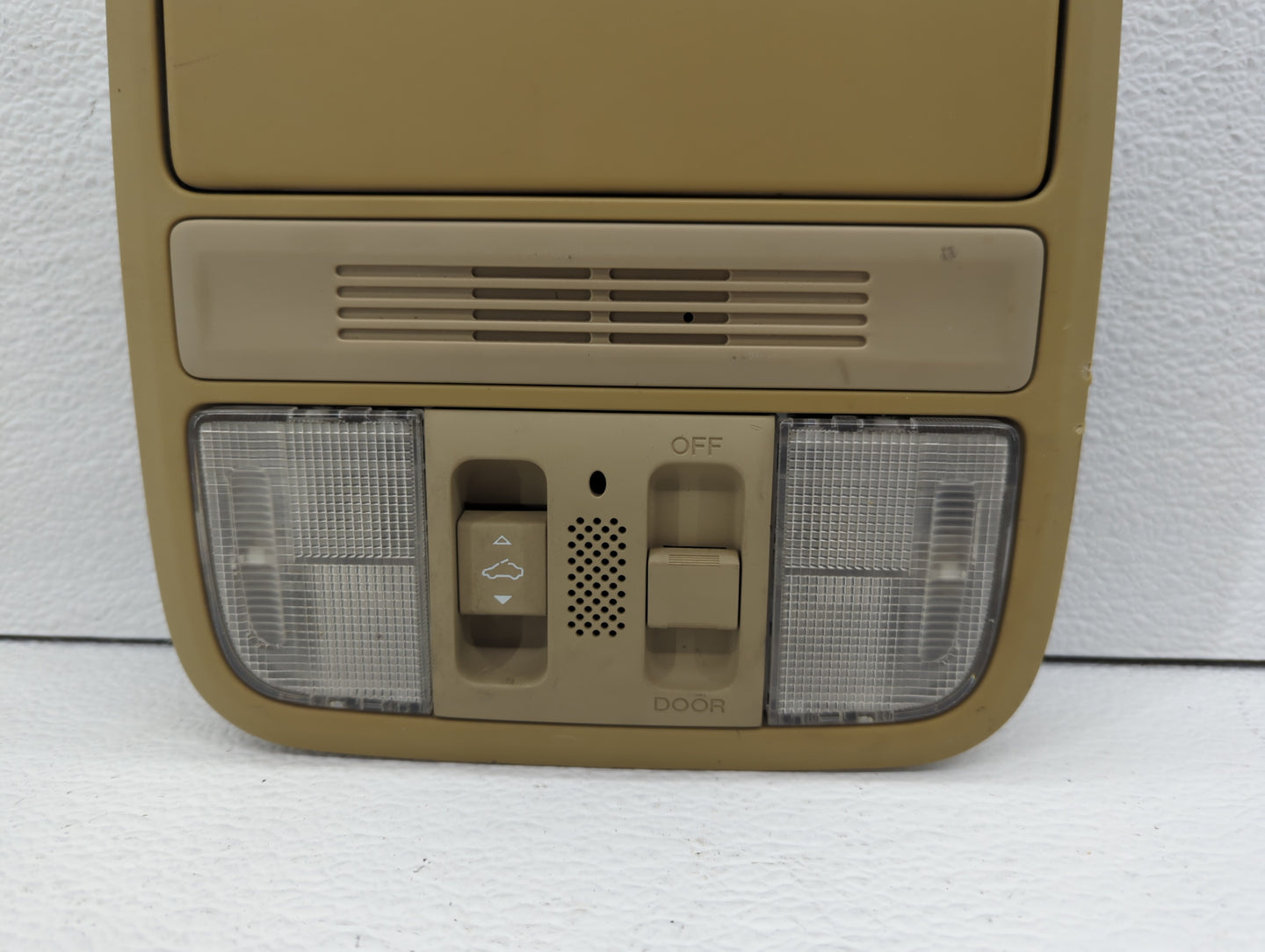 2008 Honda Accord Overhead Roof Console Beige - Oemusedautoparts1.com