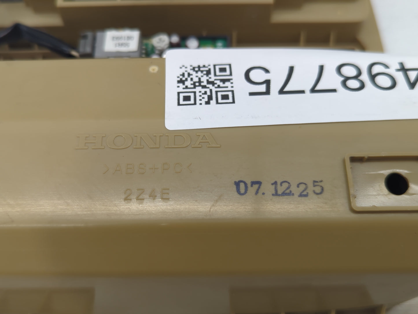 2008 Honda Accord Overhead Roof Console Beige - Oemusedautoparts1.com