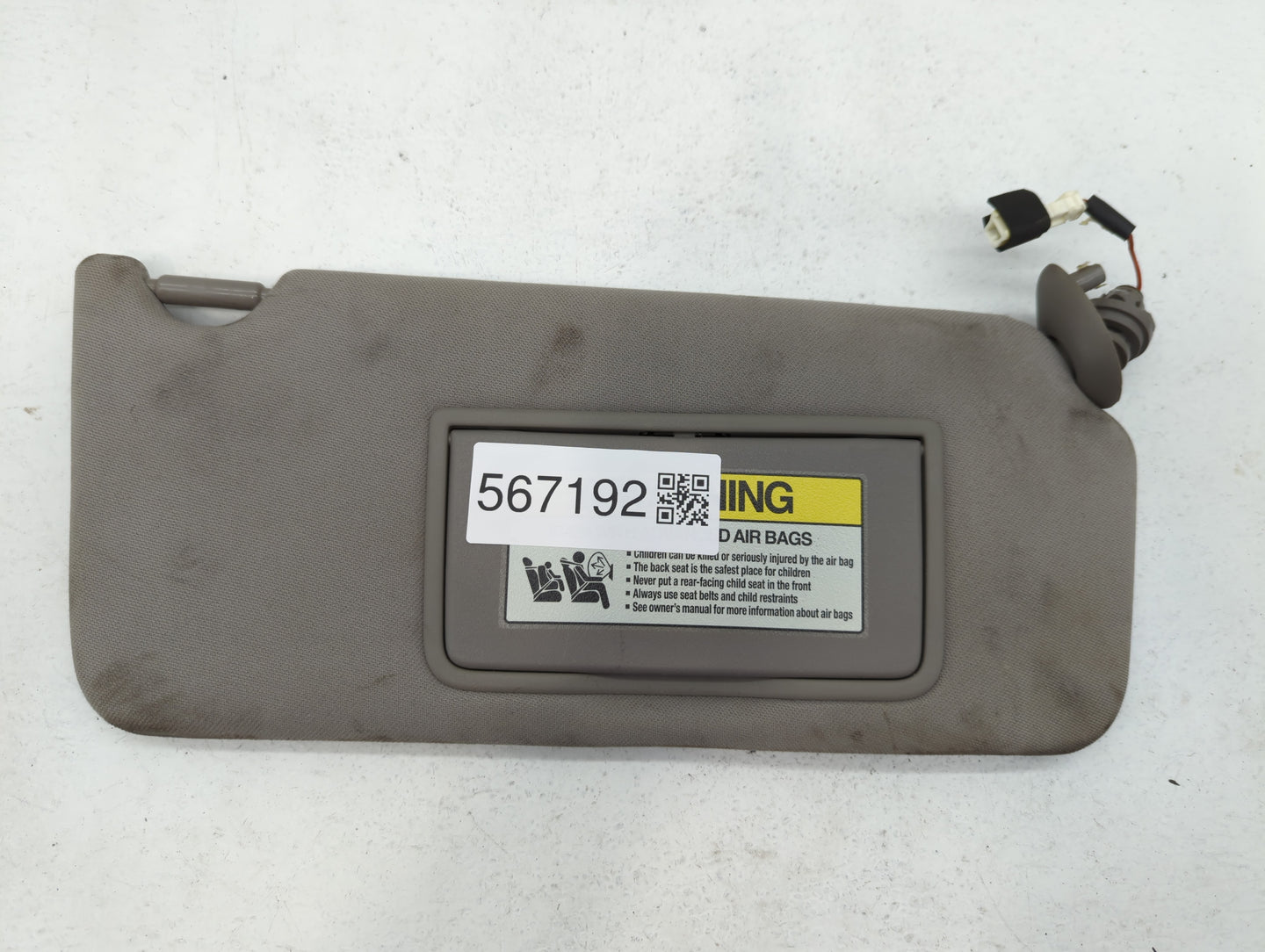 2008-2009 Honda Accord Sun Visor Shade Replacement Passenger Right Mirror Fits Fits 2008 2009 OEM Used Auto Parts - Oemuseda