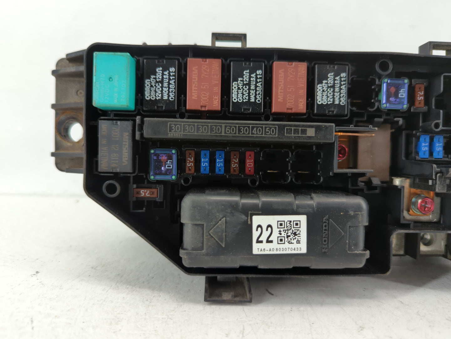 2008-2010 Honda Accord Fusebox Fuse Box Panel Relay Module P/N:0183S1894 Fits Fits 2008 2009 2010 OEM Used Auto Parts - Oemu