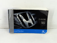 2008 Honda Accord Owners Manual Book Guide P/N:00X31-TA5-6000 31TA5600 OEM Used Auto Parts - Oemusedautoparts1.com