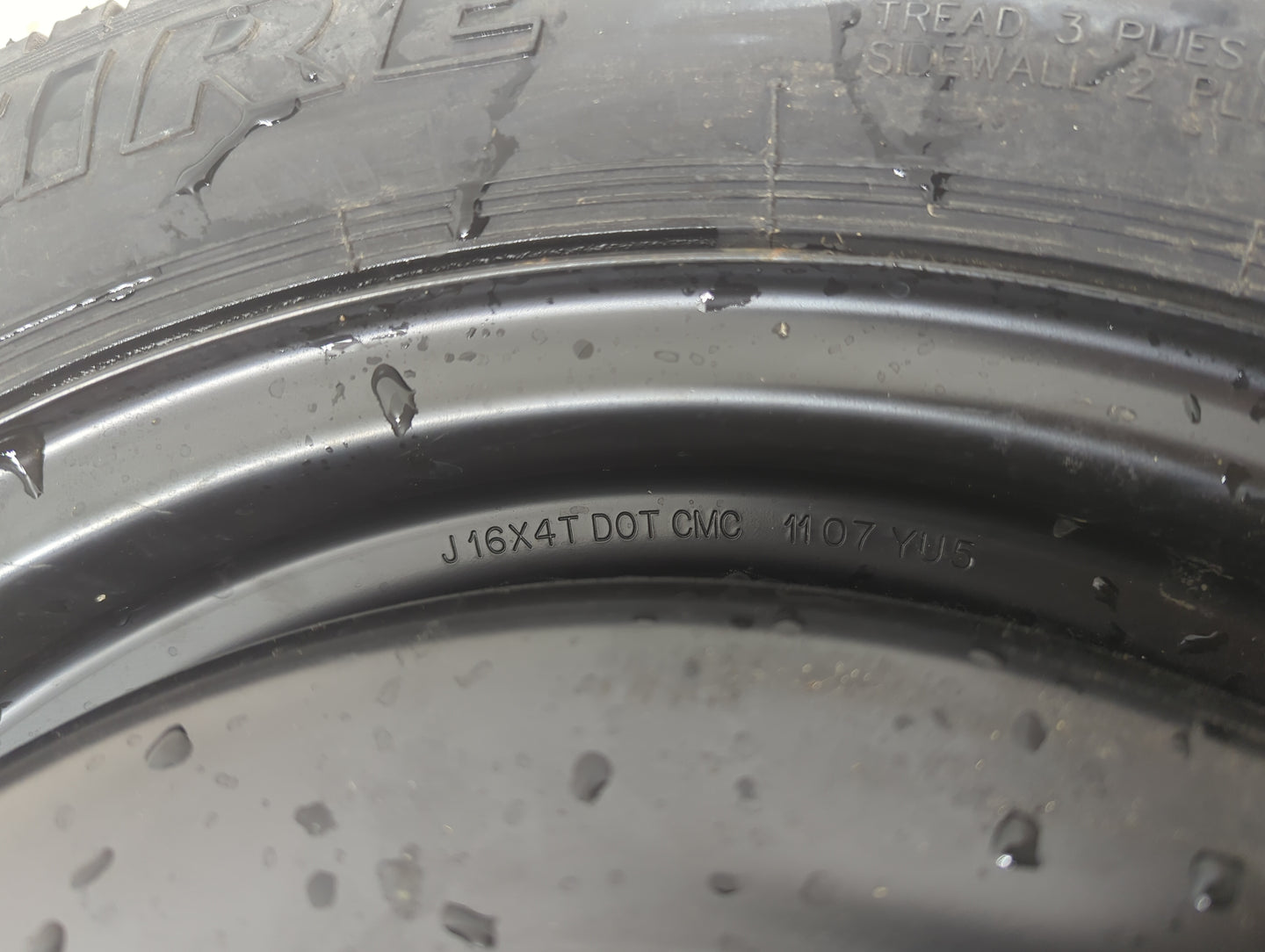 2008-2012 Honda Accord Spare Donut Tire Wheel Rim Oem 928130 - Oemusedautoparts1.com