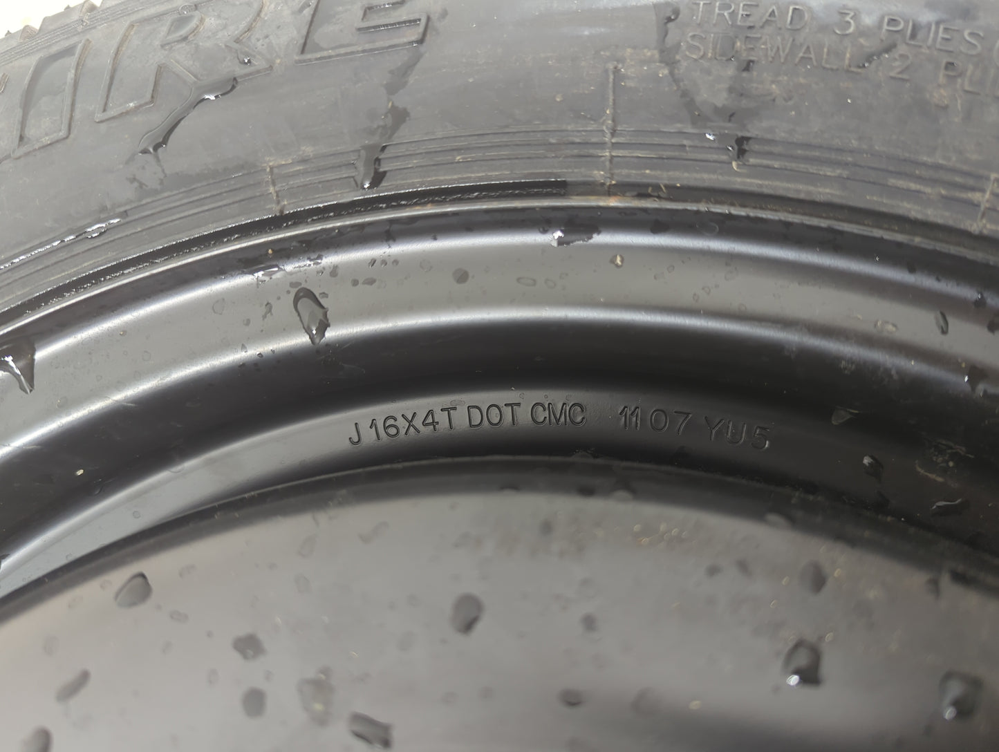2008-2012 Honda Accord Spare Donut Tire Wheel Rim Oem 928130 - Oemusedautoparts1.com
