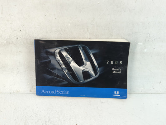 2008 Honda Accord Owners Manual Book Guide P/N:00X31-TA0-6001 OEM Used Auto Parts - Oemusedautoparts1.com
