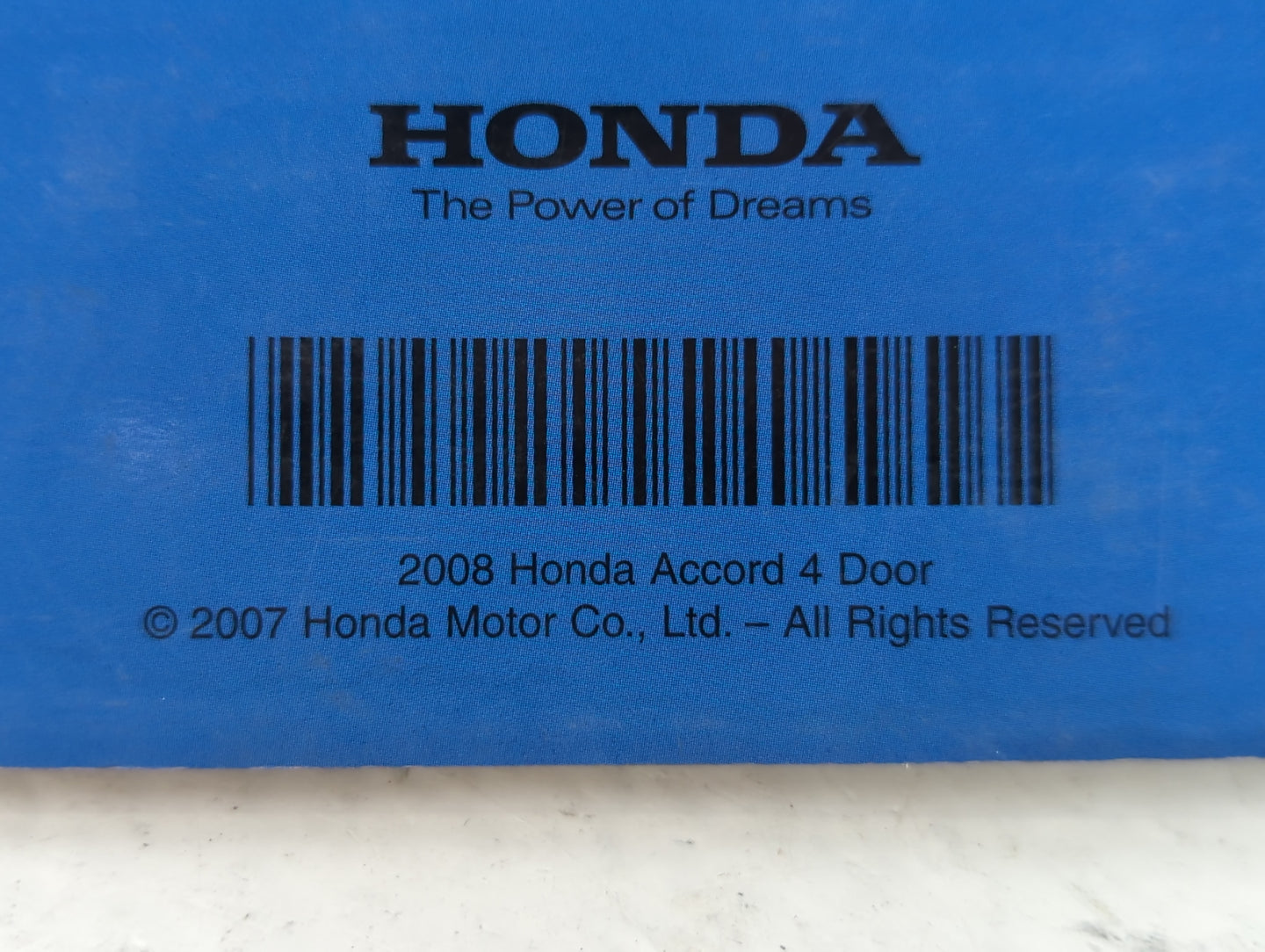 2008 Honda Accord Owners Manual Book Guide P/N:00X31-TA0-6001 OEM Used Auto Parts - Oemusedautoparts1.com