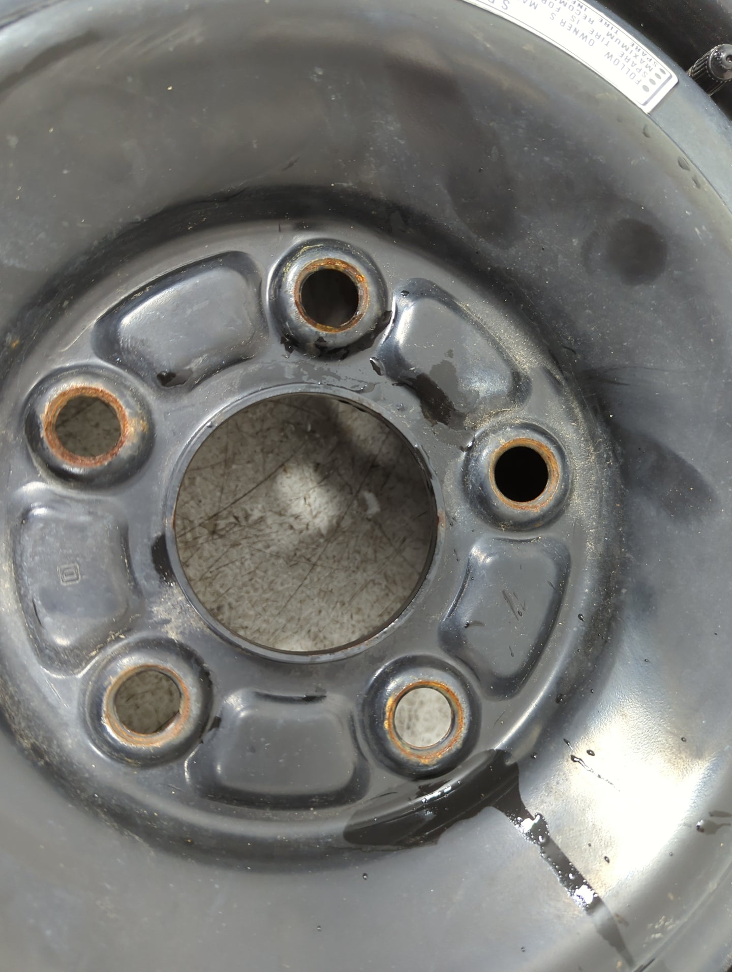 2006-2011 Honda Civic Spare Donut Tire Wheel Rim Oem 1313034 - Oemusedautoparts1.com