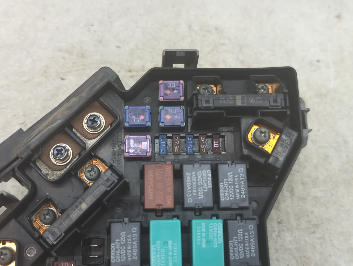 2008-2011 Honda Civic Fusebox Fuse Box Panel Relay Module P/N:SNA-A410 Fits Fits 2008 2009 2010 2011 OEM Used Auto Parts - O