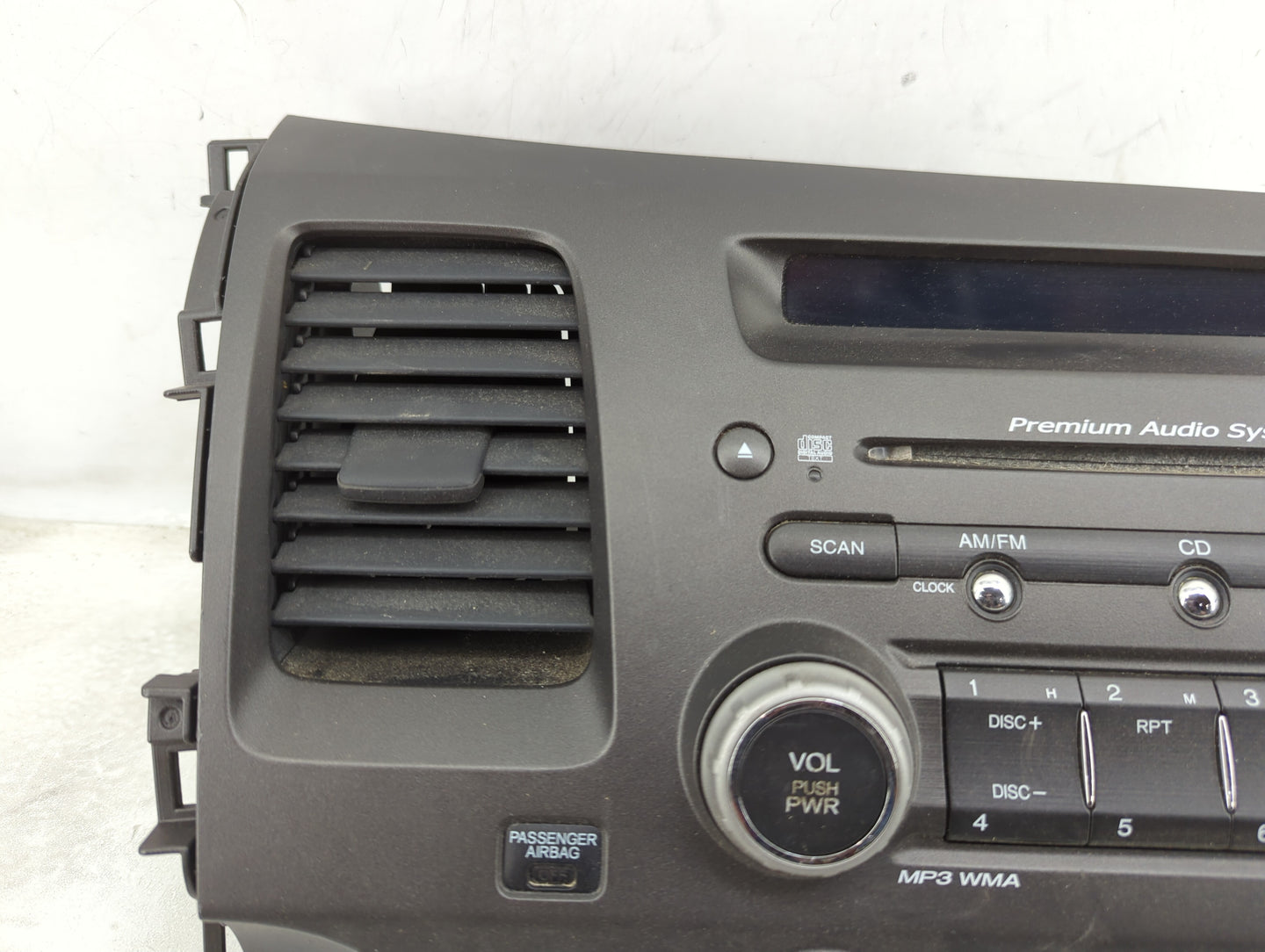 2006-2008 Honda Civic Radio AM FM Cd Player Receiver Replacement P/N:39100-SVA-A20 Fits Fits 2006 2007 2008 OEM Used Auto Pa