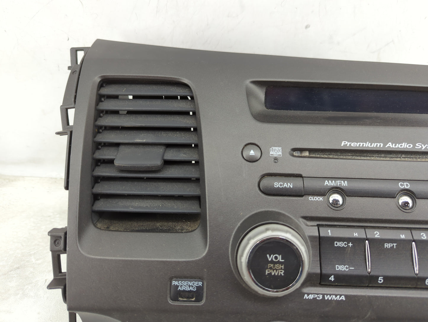 2006-2008 Honda Civic Radio AM FM Cd Player Receiver Replacement P/N:39100-SVA-A20 Fits Fits 2006 2007 2008 OEM Used Auto Pa