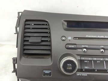 2006-2008 Honda Civic Radio AM FM Cd Player Receiver Replacement P/N:39100-SVA-A20 Fits Fits 2006 2007 2008 OEM Used Auto Parts