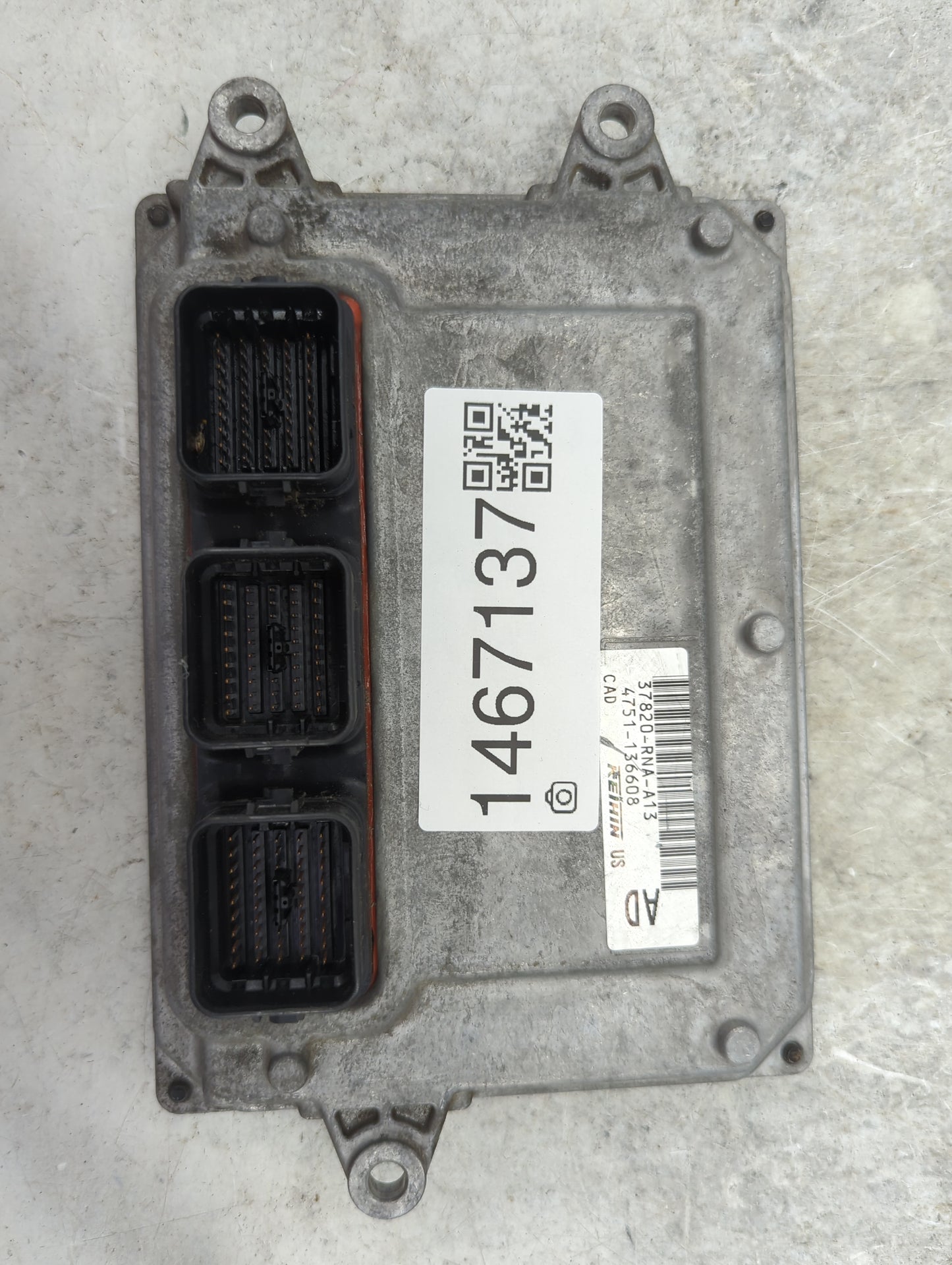 2006-2008 Honda Civic PCM Engine Control Computer ECU ECM PCU OEM P/N:37820-RNA-A13 4751-136608 Fits Fits 2006 2007 2008 OEM