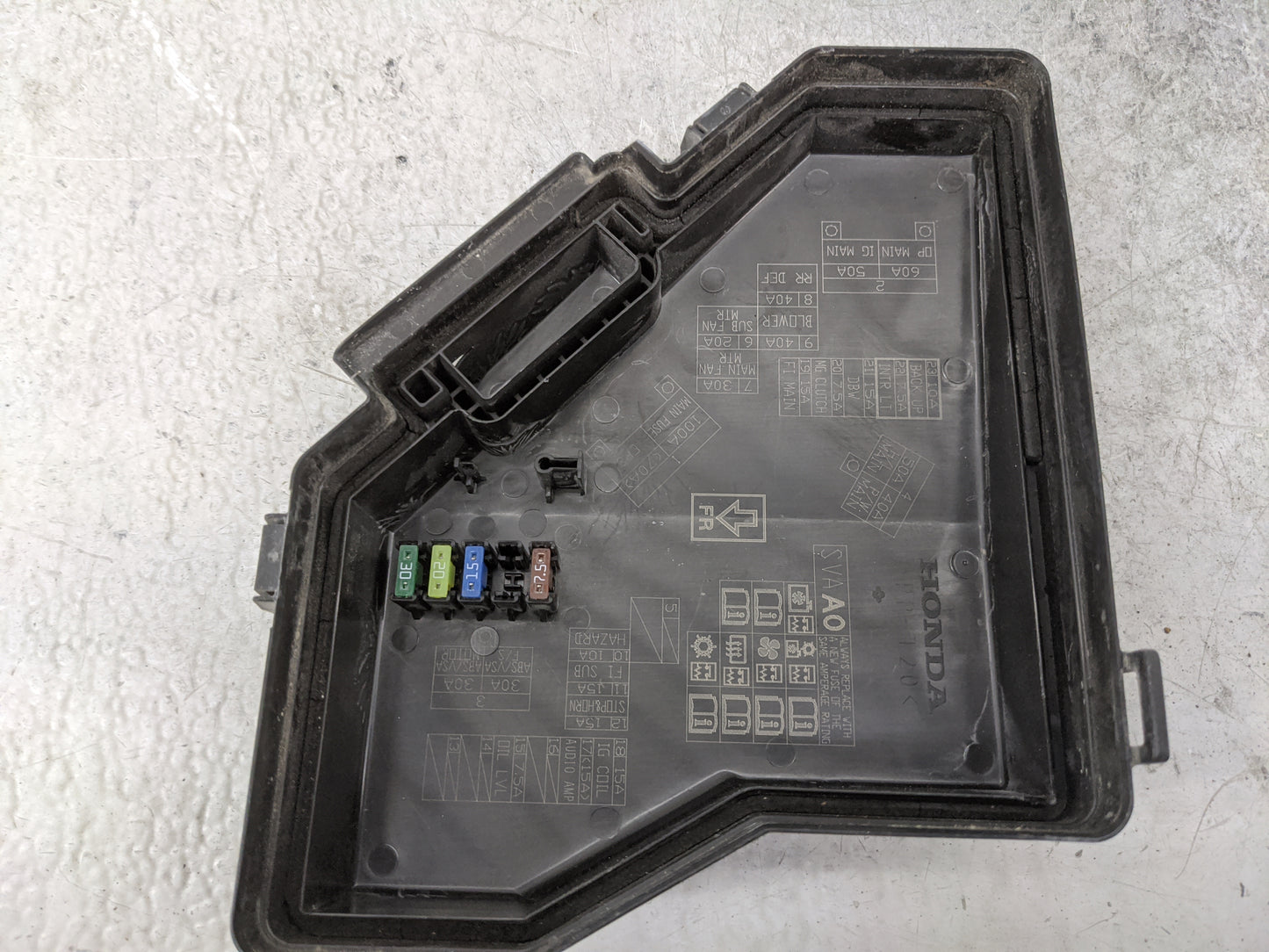 2008-2011 Honda Civic Fusebox Fuse Box Panel Relay Module P/N:SVA-A030 Fits Fits 2008 2009 2010 2011 OEM Used Auto Parts - O