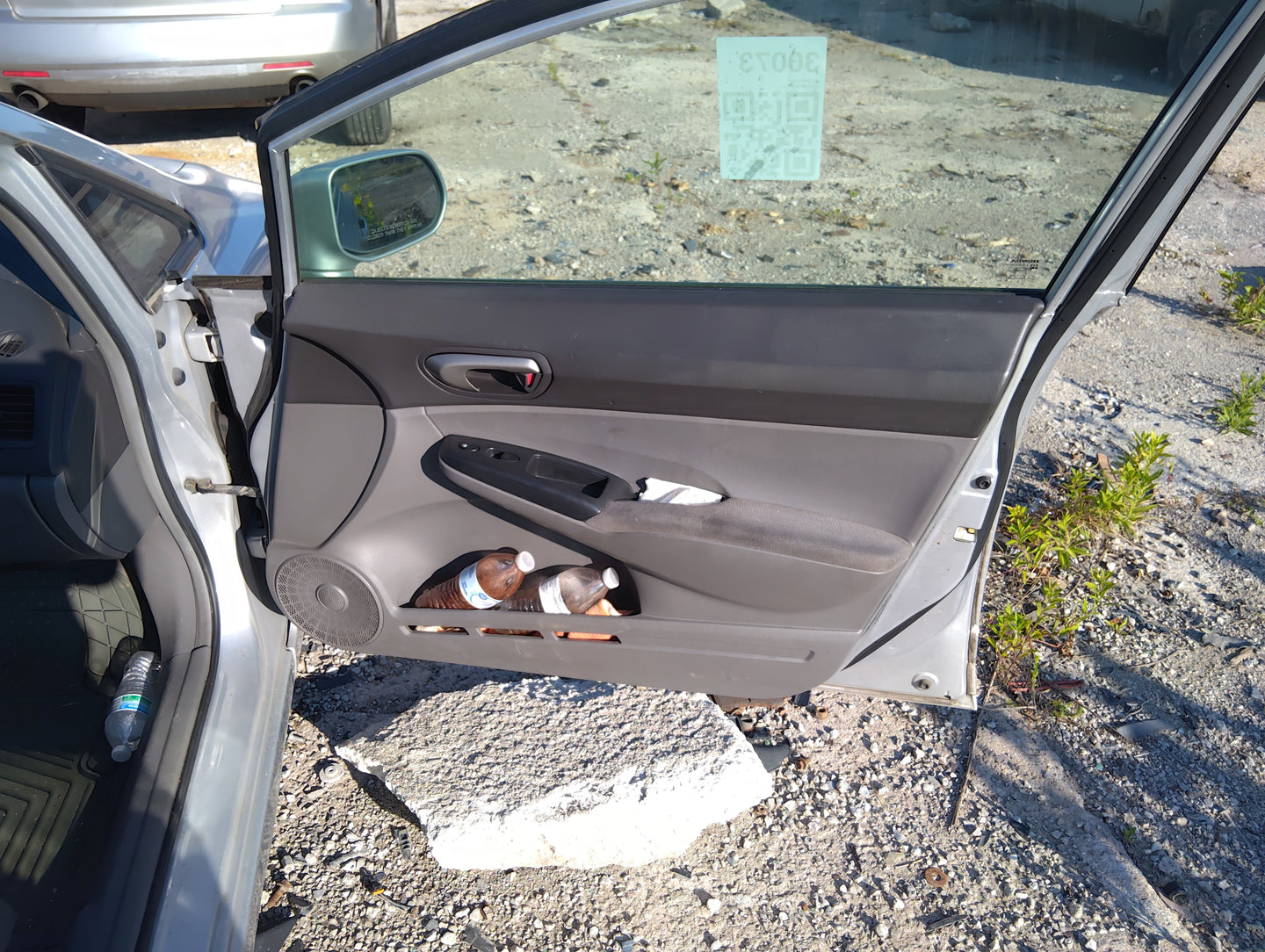2008 Honda Civic Front Right Passenger Interior Door Panel Trim - Oemusedautoparts1.com