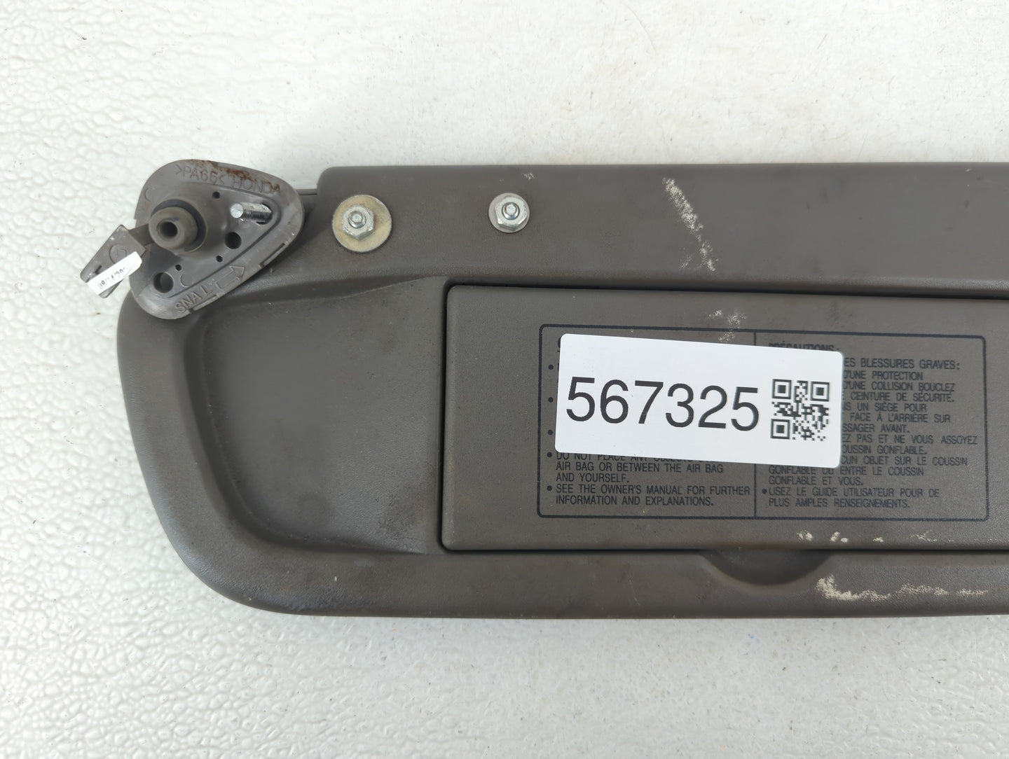2006-2011 Honda Civic Sun Visor Shade Replacement Passenger Right Mirror Fits Fits 2006 2007 2008 2009 2010 2011 OEM Used Au